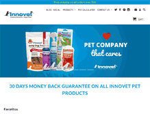 Tablet Screenshot of innovetpet.com